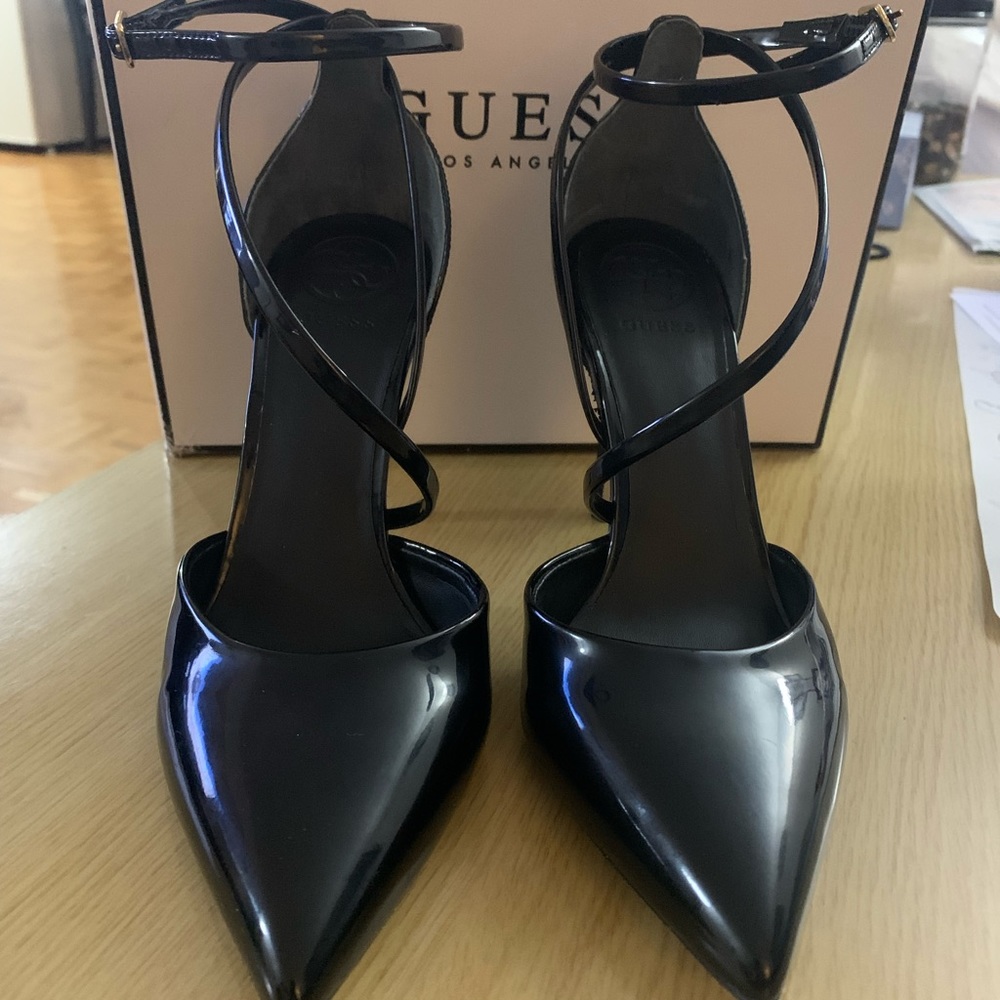 Black pointy heels